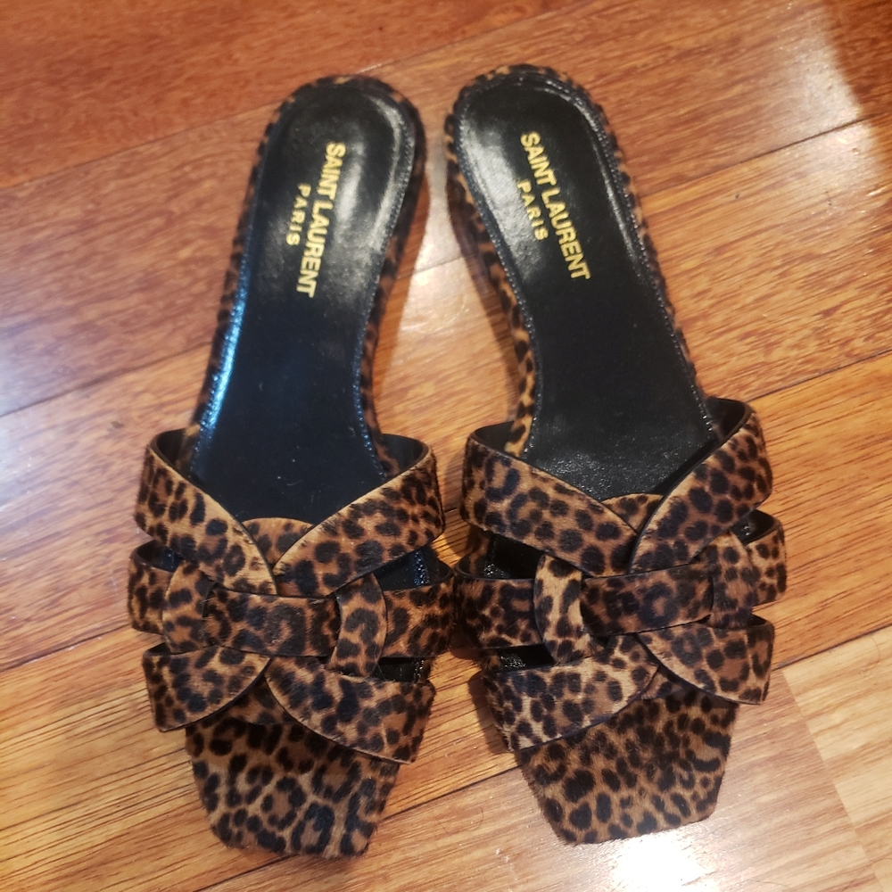 Saint Laurent Leopard Print Women's Shoes